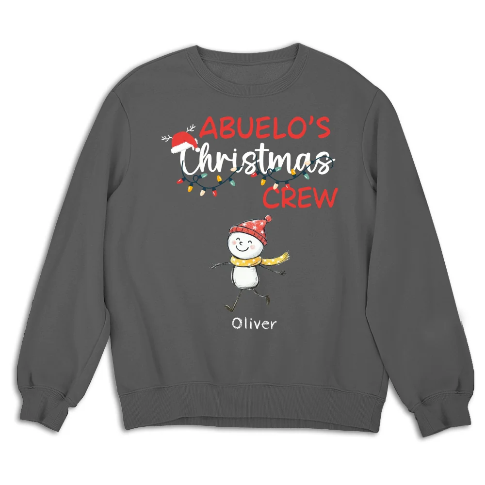 Grandpa Christmas Crew Always Ready - Personalized Custom Shirt - Image 15