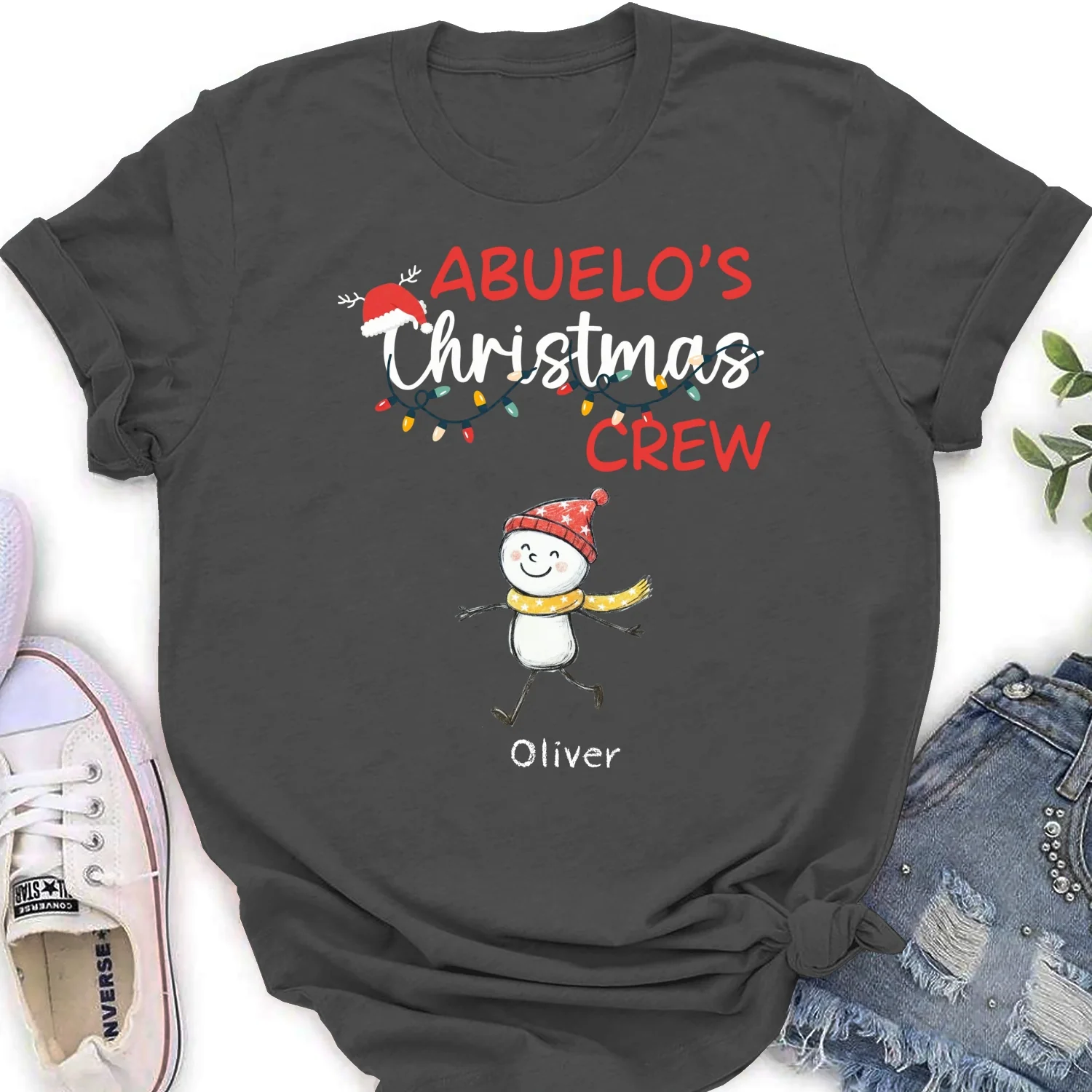 Grandpa Christmas Crew Always Ready - Personalized Custom Shirt - Image 18