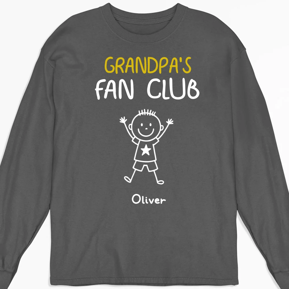 Grandpa Fan Club - Personalized Custom Shirt - Image 15