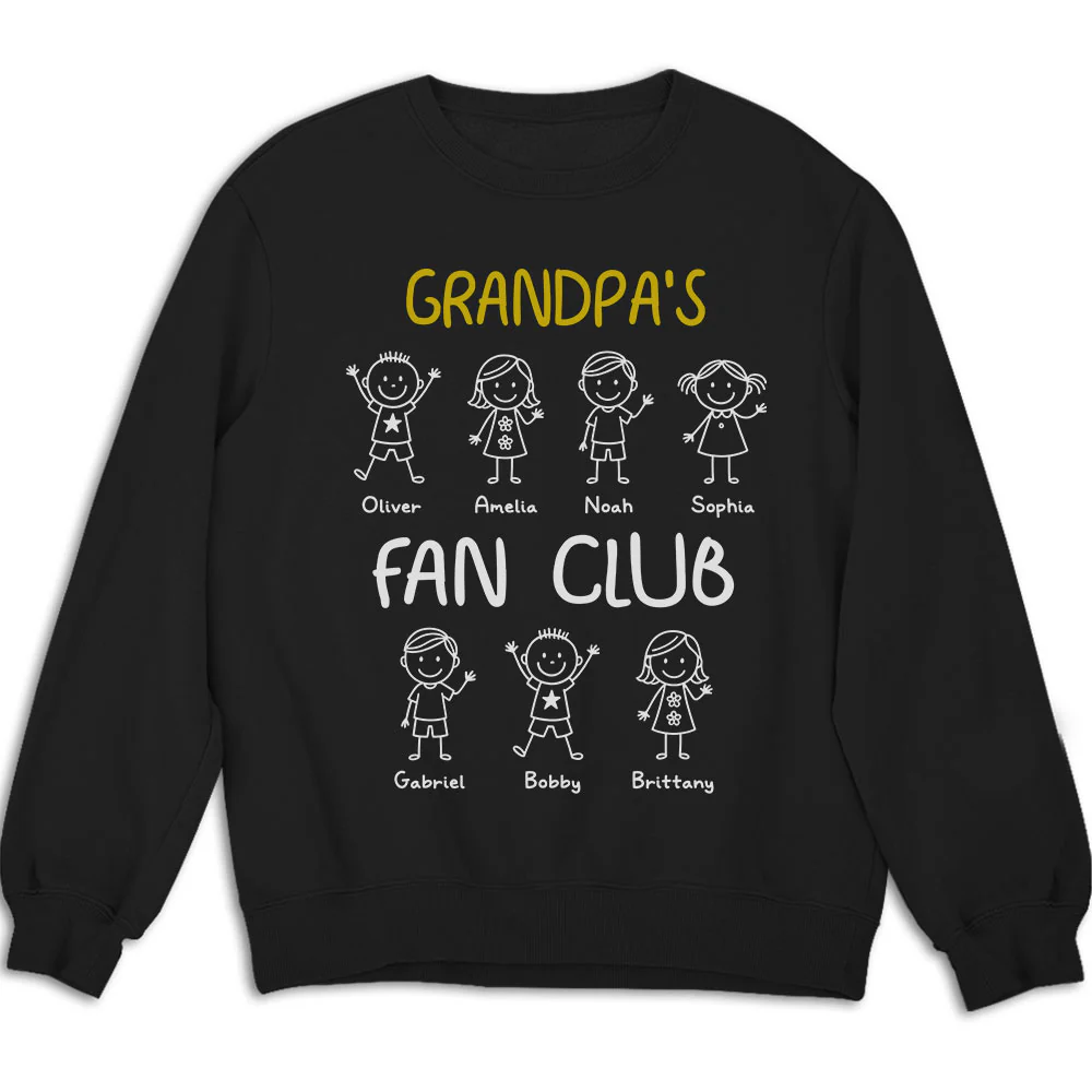 Grandpa Fan Club - Personalized Custom Shirt - Image 2