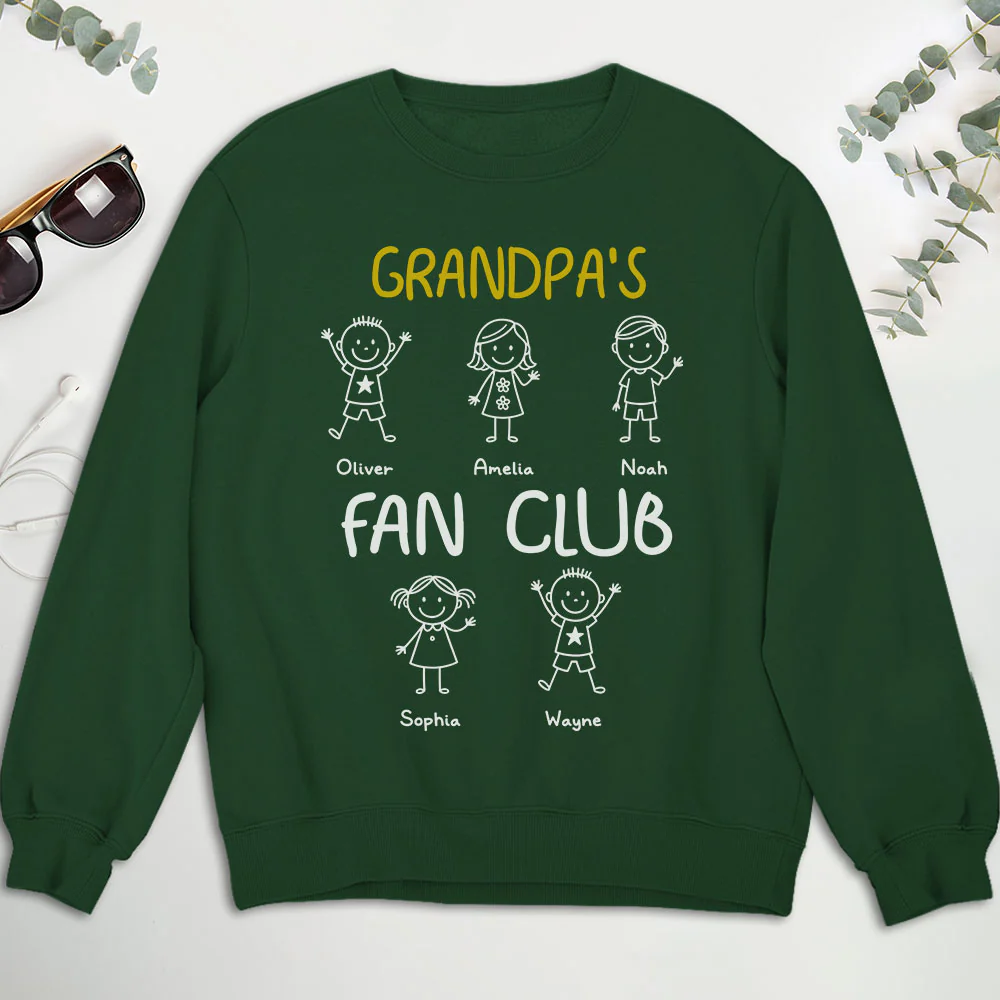 Grandpa Fan Club - Personalized Custom Shirt - Image 8