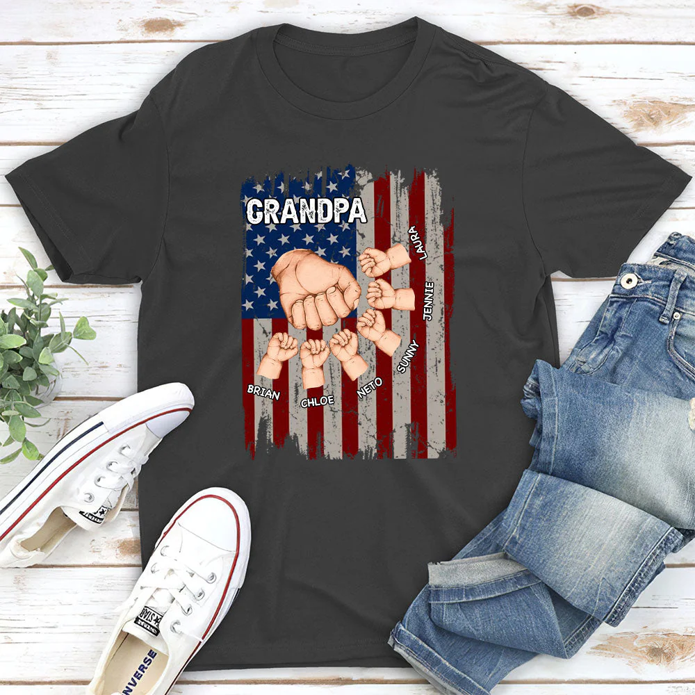 Grandpa Is Like Dad Without Rules - Personalized Custom Shirt - Image 3