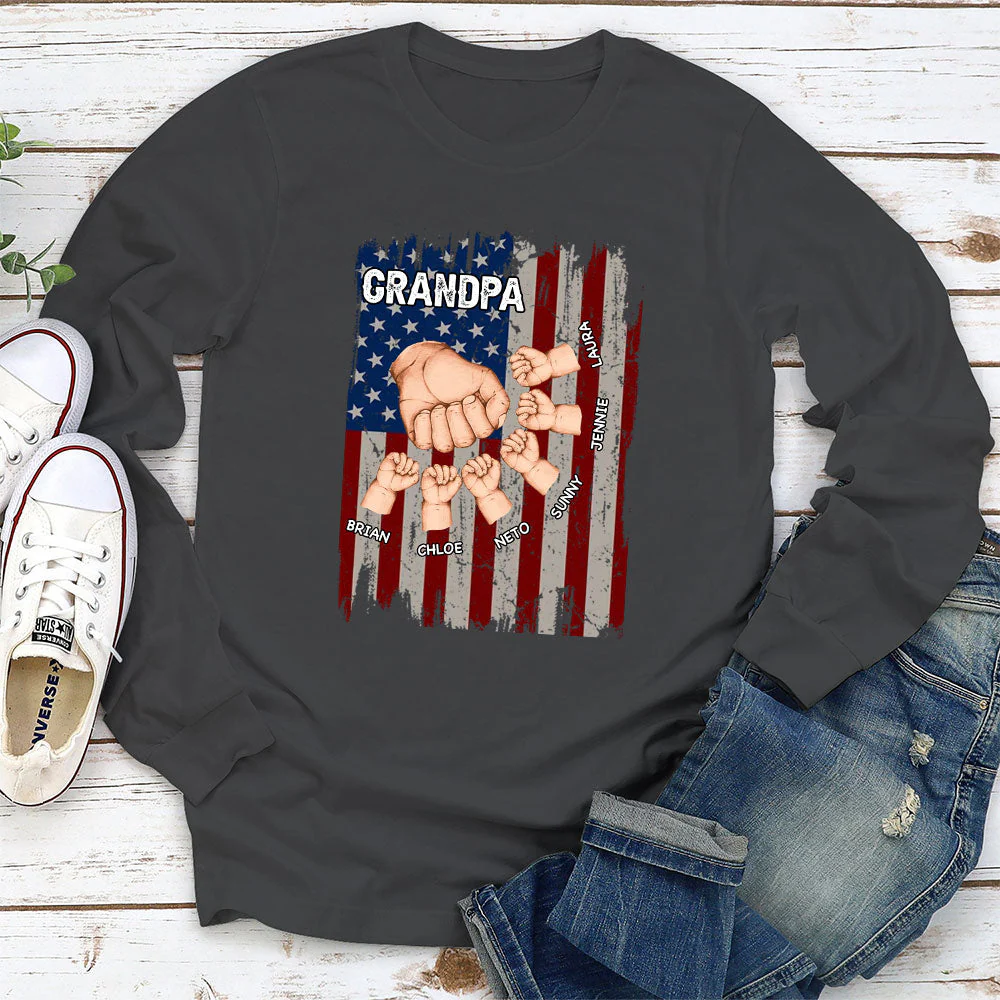 Grandpa Is Like Dad Without Rules - Personalized Custom Shirt - Image 5
