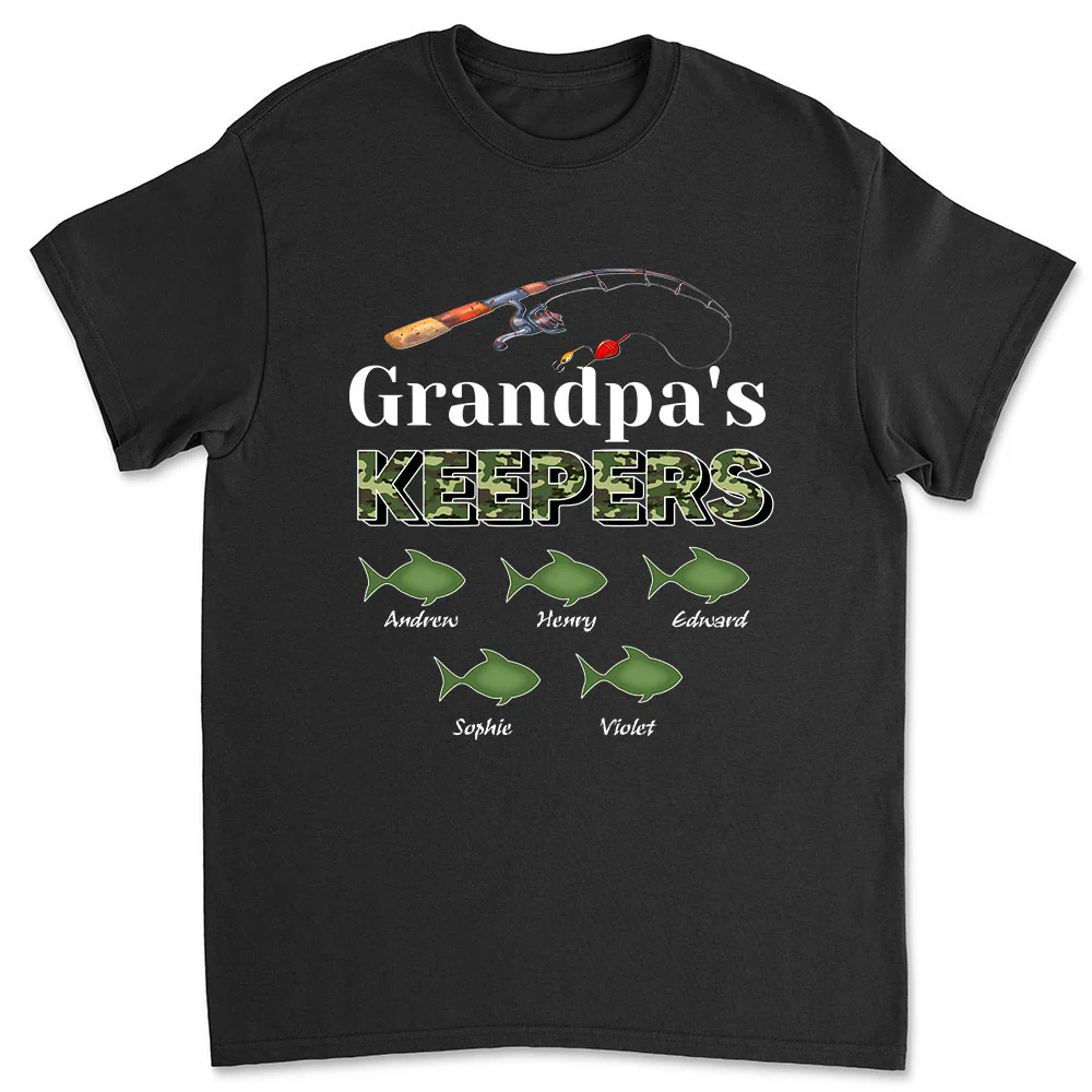 Grandpa Keepers - Personalized Custom Shirt