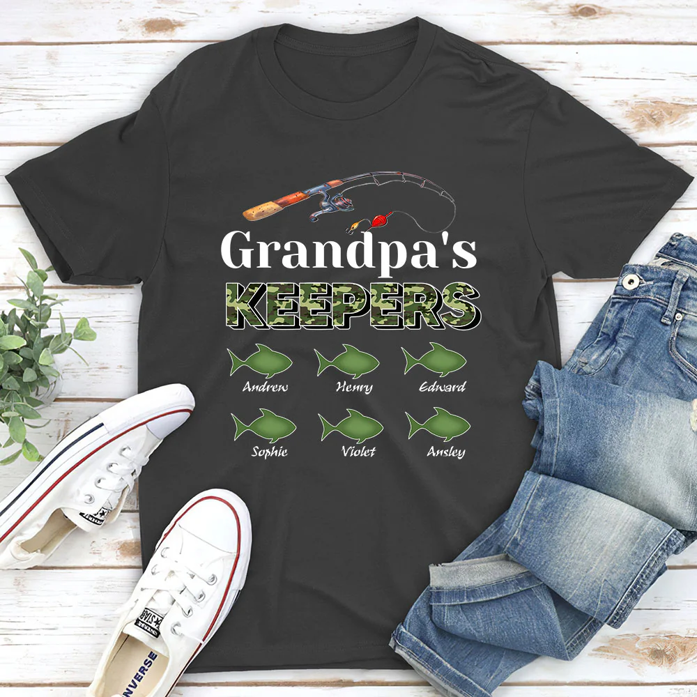 Grandpa Keepers - Personalized Custom Shirt - Image 3