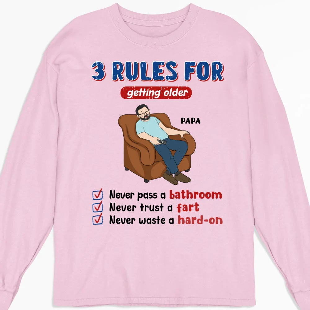 Grandpa Rules Laugh Leak Repeat - Personalized Custom Shirt - Image 11