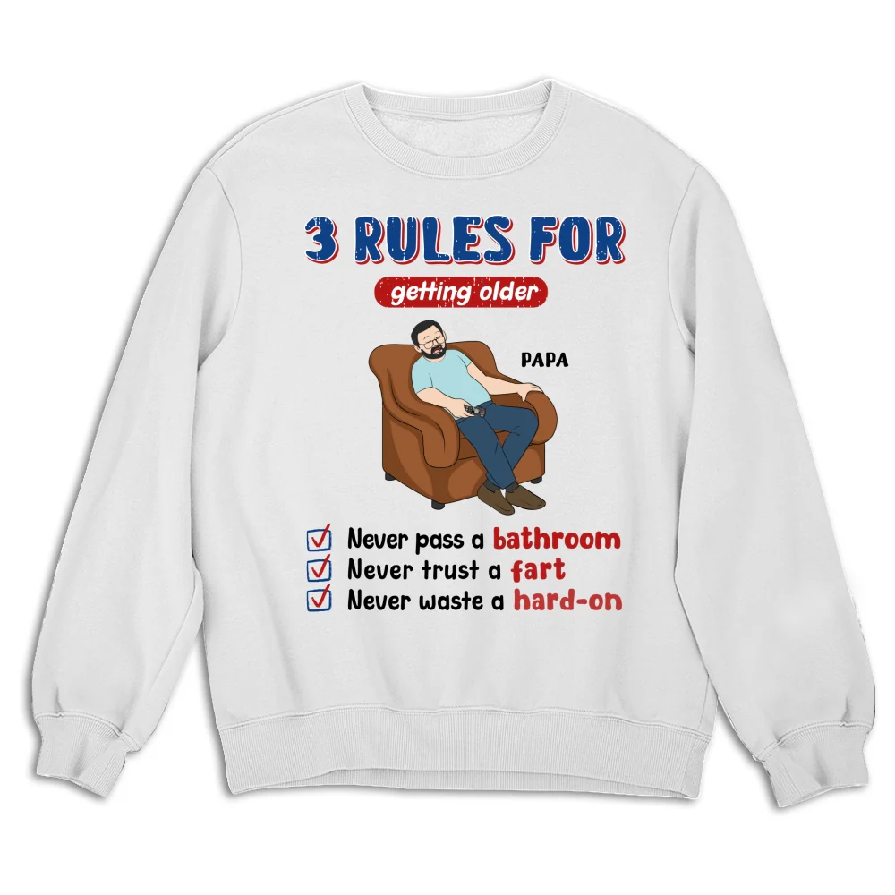 Grandpa Rules Laugh Leak Repeat - Personalized Custom Shirt - Image 12