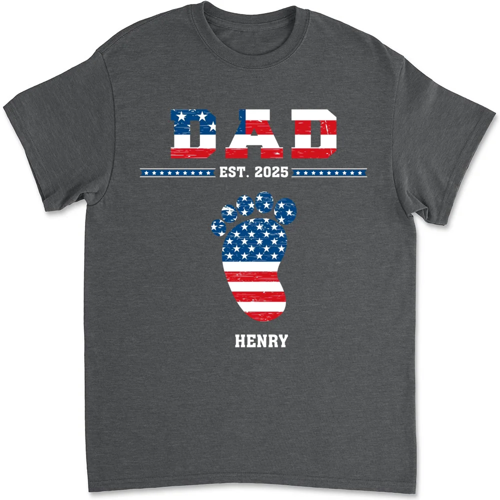 Grandpa With Grandkids - Personalized Custom Shirt - Image 7