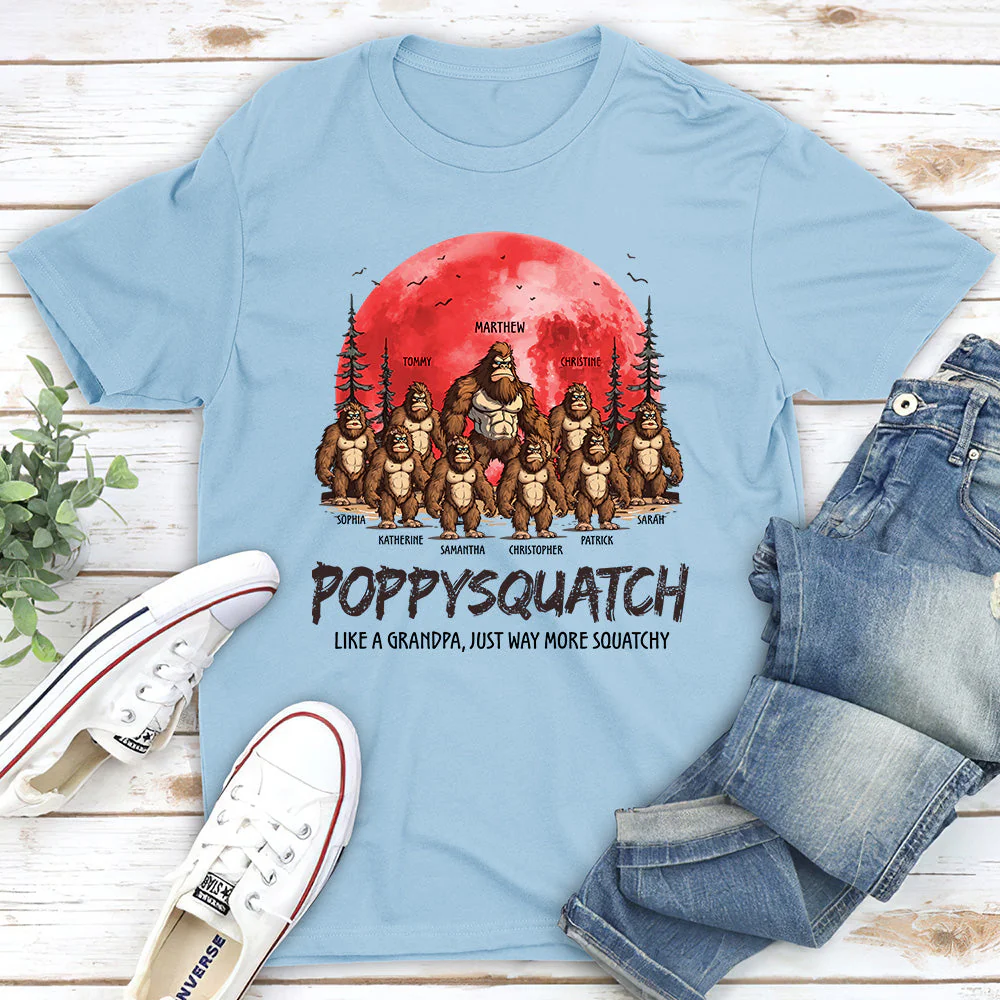 Grandpasquatch And Grandmasquatch - Personalized Custom Shirt - Image 2