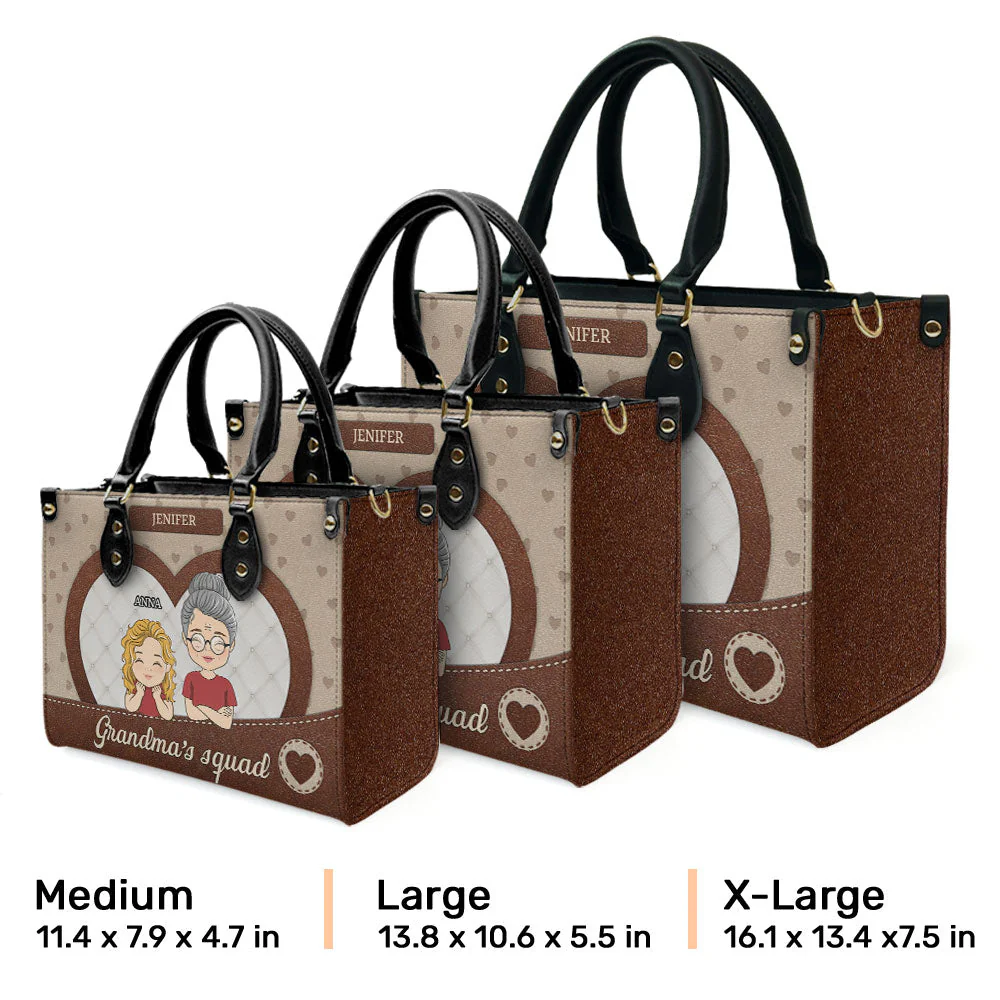 Granmy Squad - Personalized Custom Leather Bag - Image 8