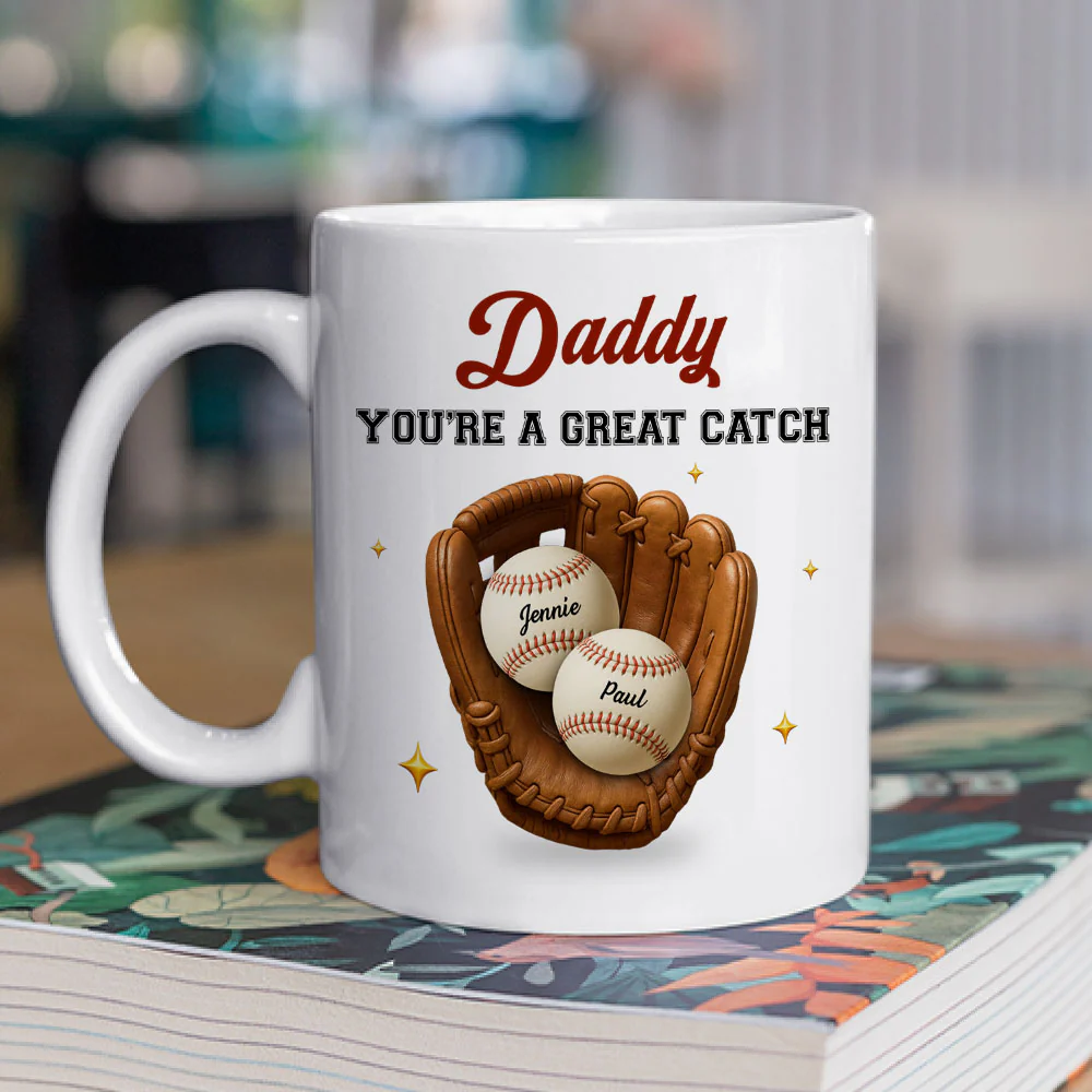 Great Catch - Personalized Custom Coffee Mug - Image 2