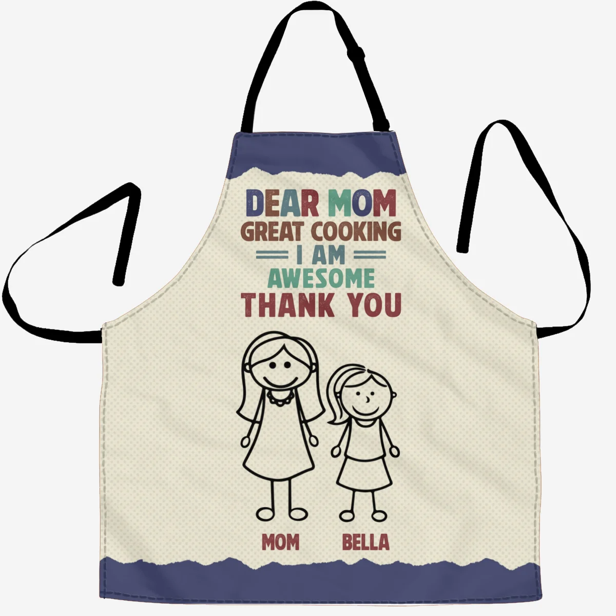 Great Cooking Mom - Personalized Custom Apron - Image 6