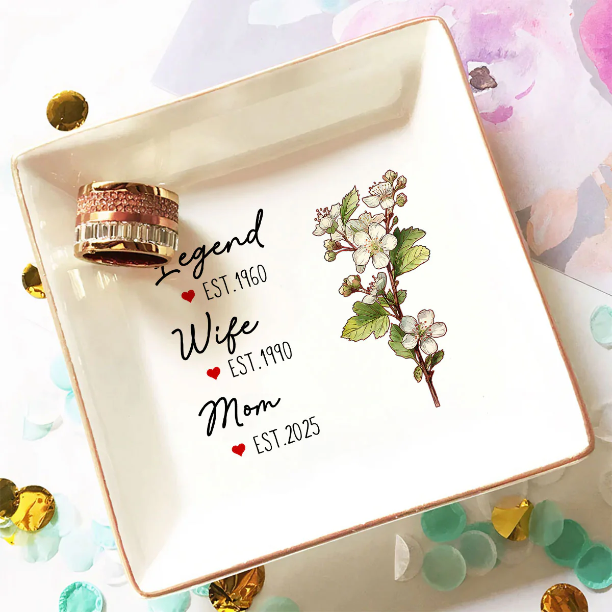 Great Grandma - Personalized Custom Jewelry Dish - Image 4