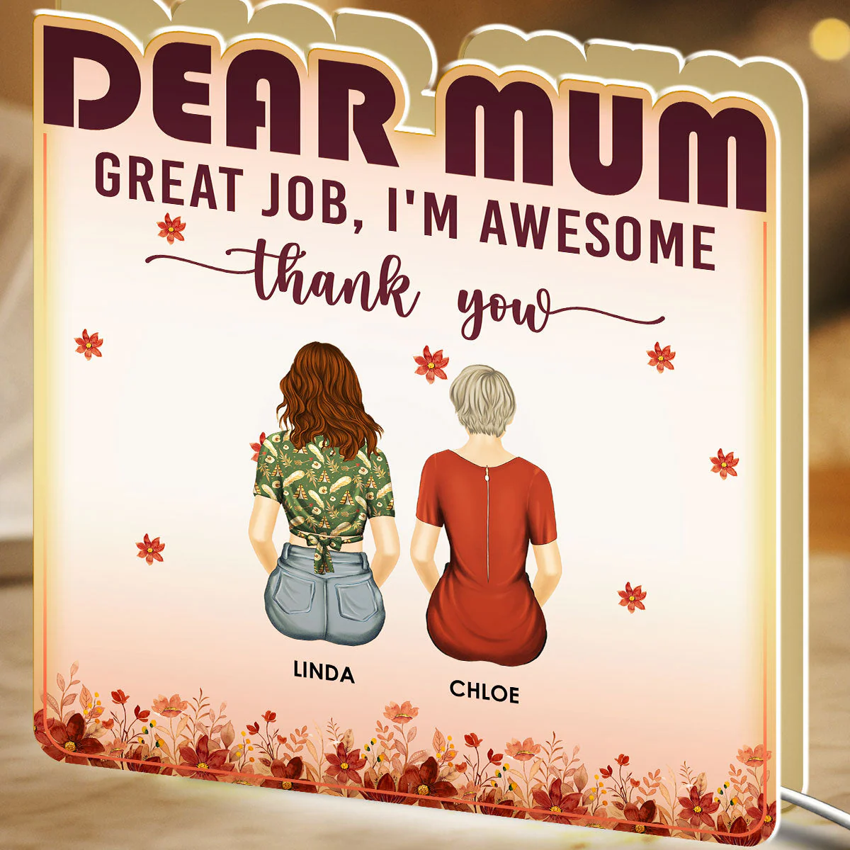 Great Job I Am Awesome - Personalized Custom Light Box - Image 2