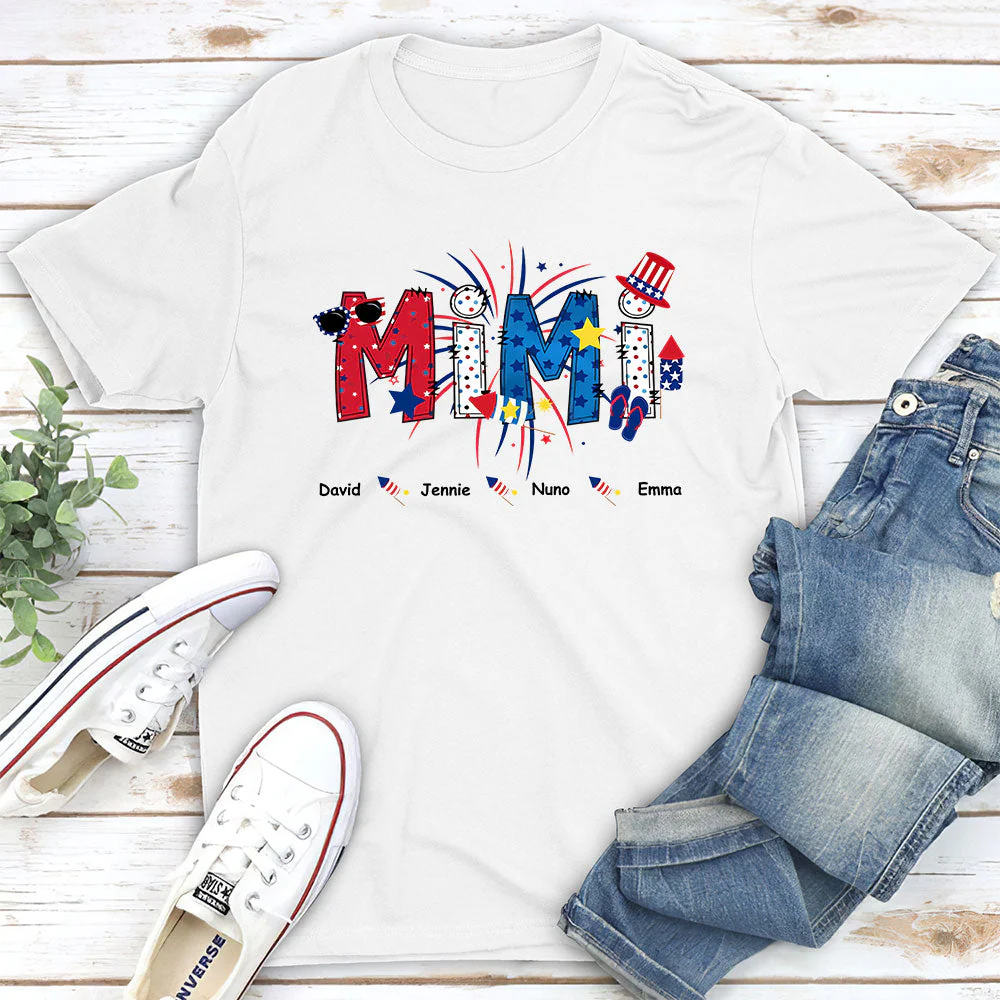 Great Mom Happy Holidays - Personalized Custom Unisex T-shirt - Image 2