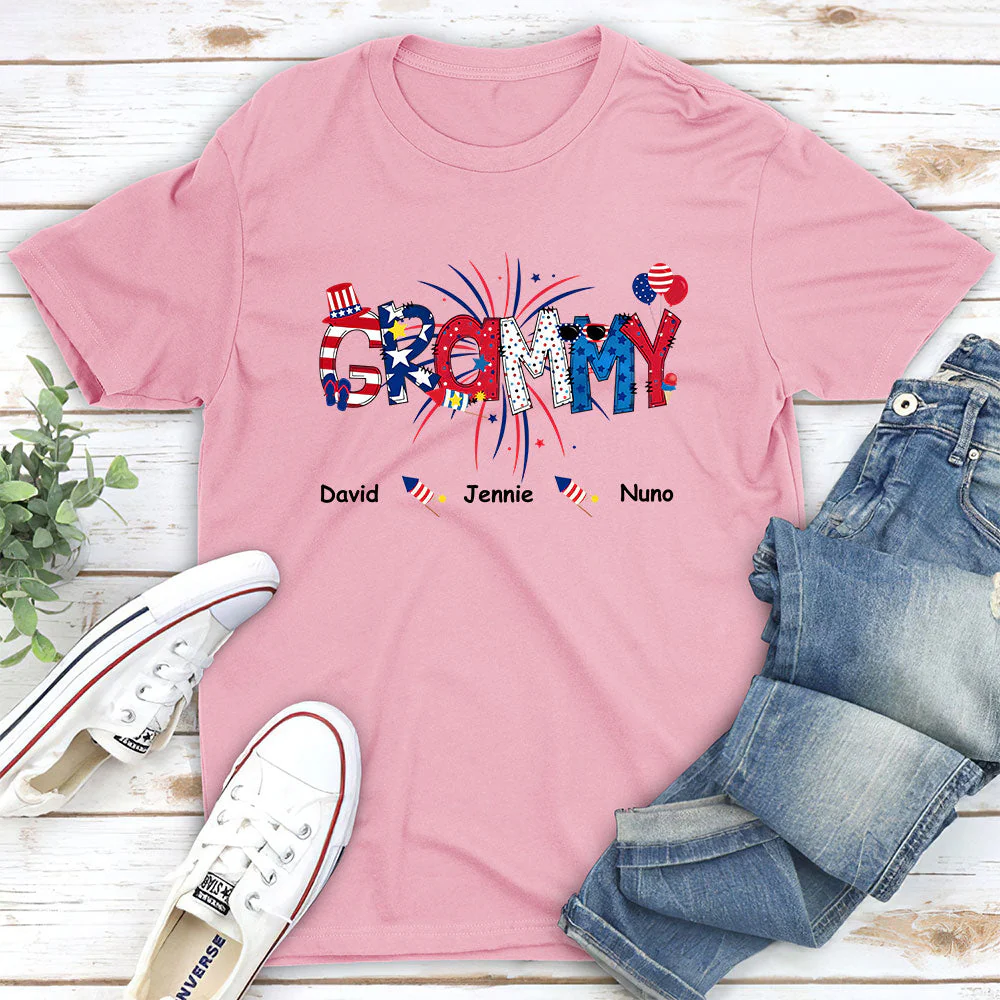 Great Mom Happy Holidays - Personalized Custom Unisex T-shirt - Image 4