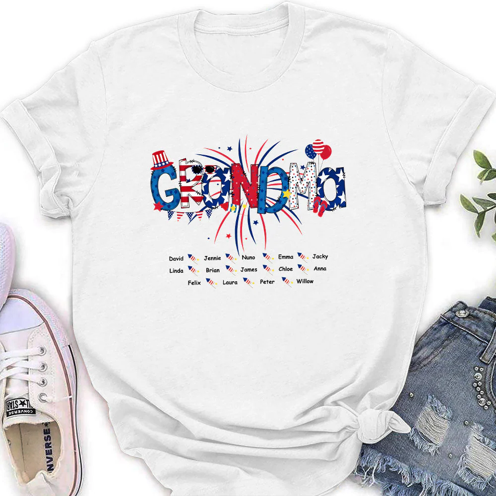 Great Mom Happy Holidays - Personalized Custom Women's T-shirt - Image 4