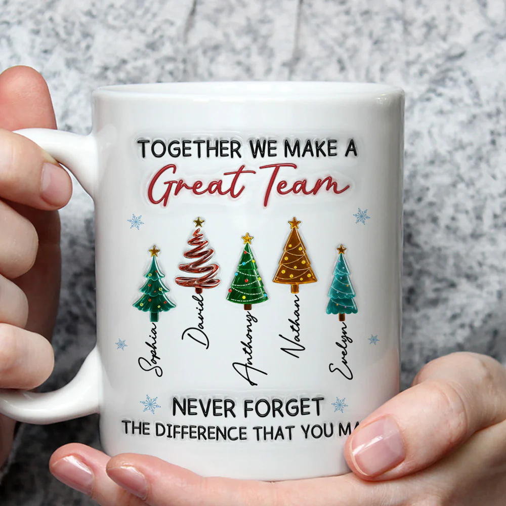 Great Team - Personalized Custom 3D Inflated Effect Mug - Image 2