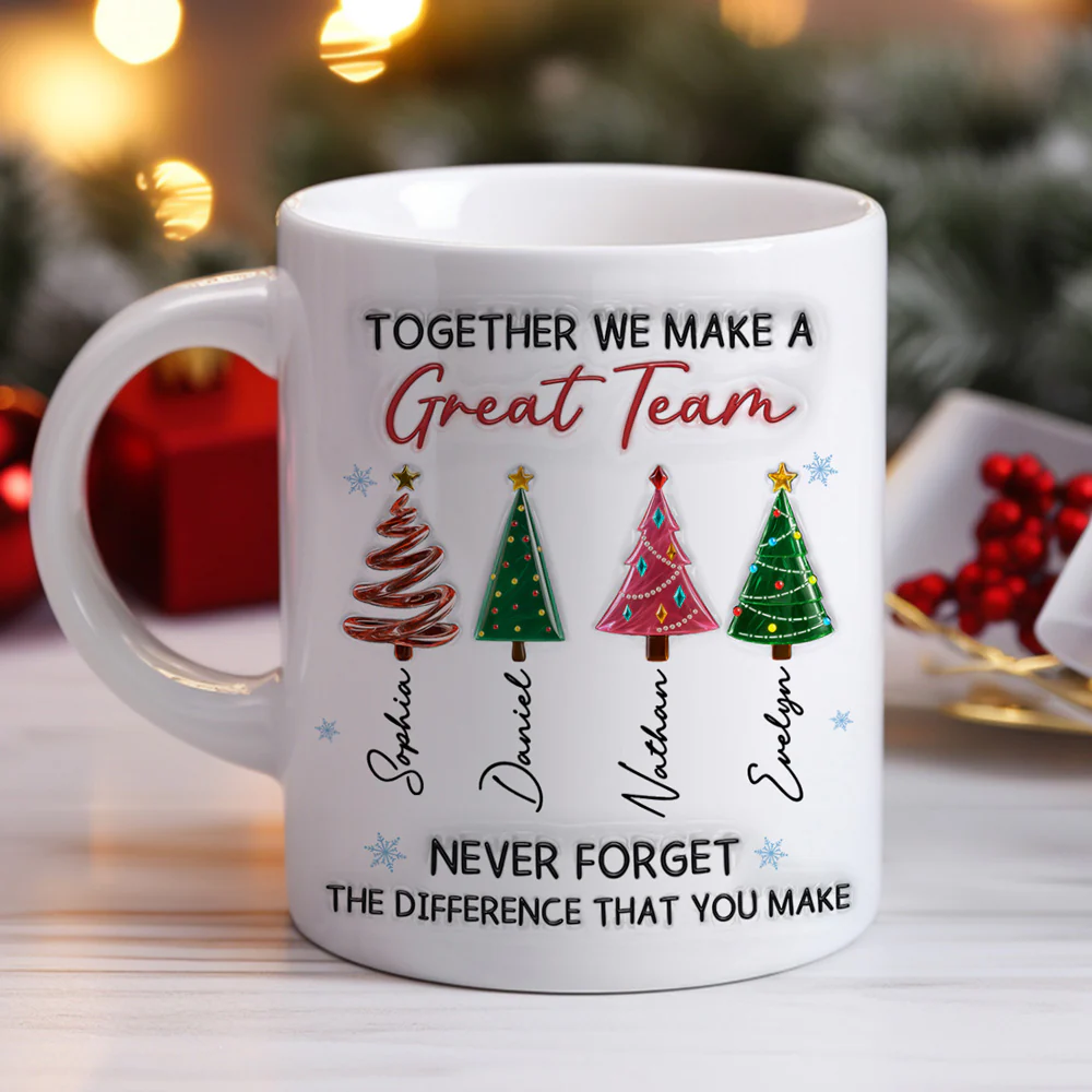 Great Team - Personalized Custom 3D Inflated Effect Mug - Image 5