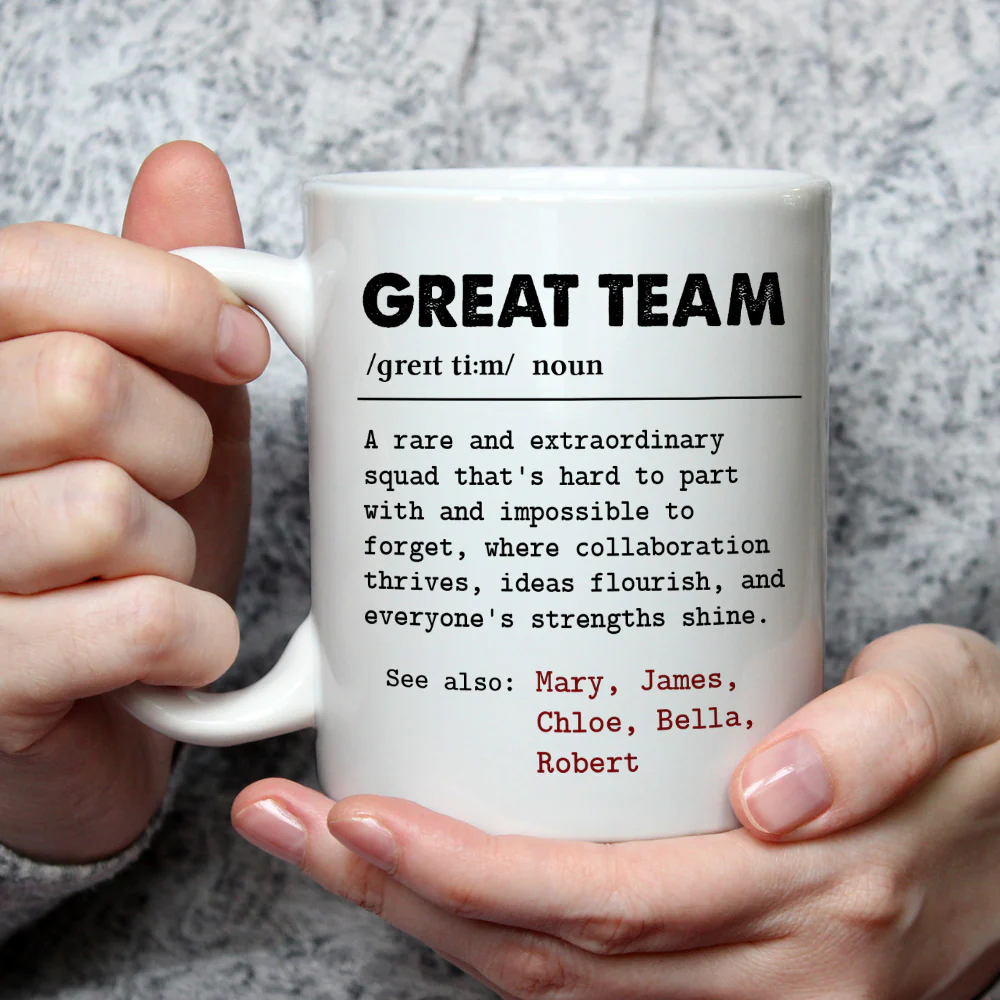 Great Team - Personalized Custom Coffee Mug - Image 2