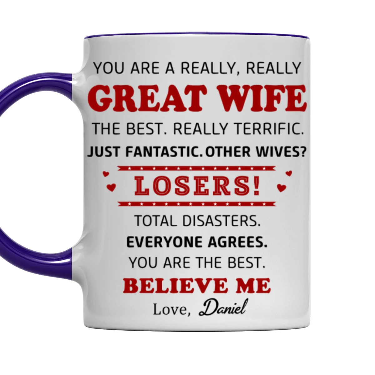 Great Wife - Personalized Custom Accent Mug - Image 10