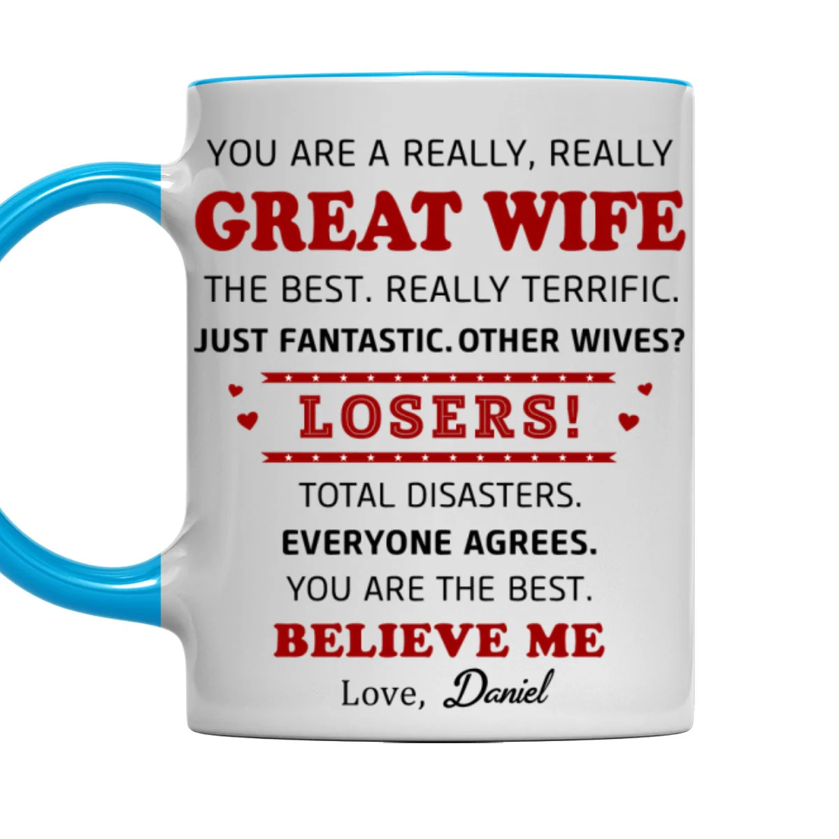 Great Wife - Personalized Custom Accent Mug - Image 8