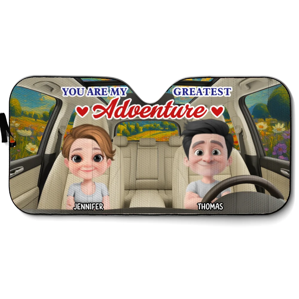 Greatest Adventure - Personalized Custom Car Sunshade - Image 7