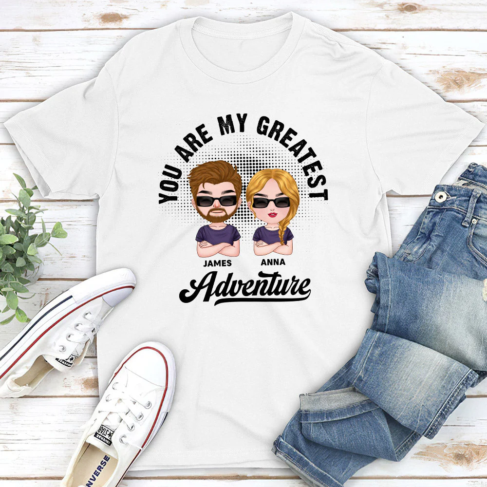 Greatest Adventure - Personalized Custom Classic T-shirt - Image 2