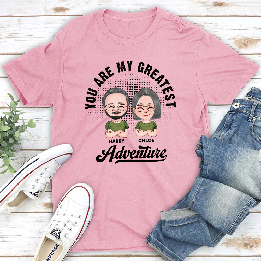 Greatest Adventure - Personalized Custom Classic T-shirt - Image 3