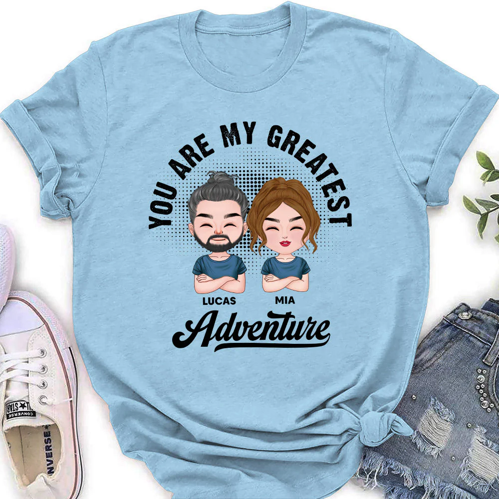 Greatest Adventure - Personalized Custom Women's T-shirt - Image 2