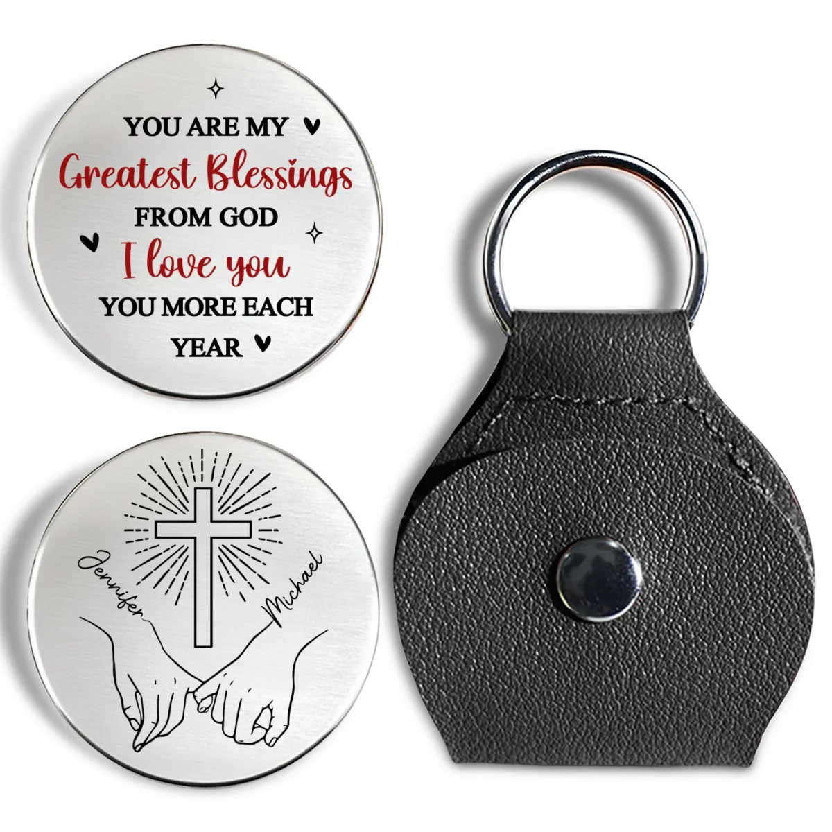 Greatest Blessing From God - Personalized Custom Pocket Hug - Image 8