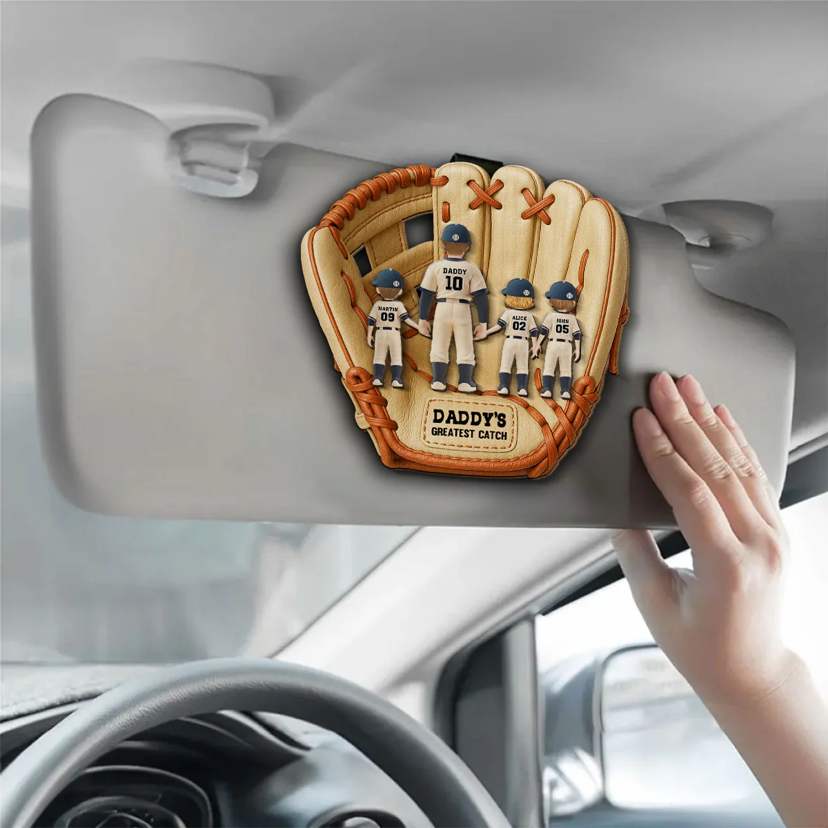 Greatest Catch - Personalized Custom Car Visor Clip - Image 3