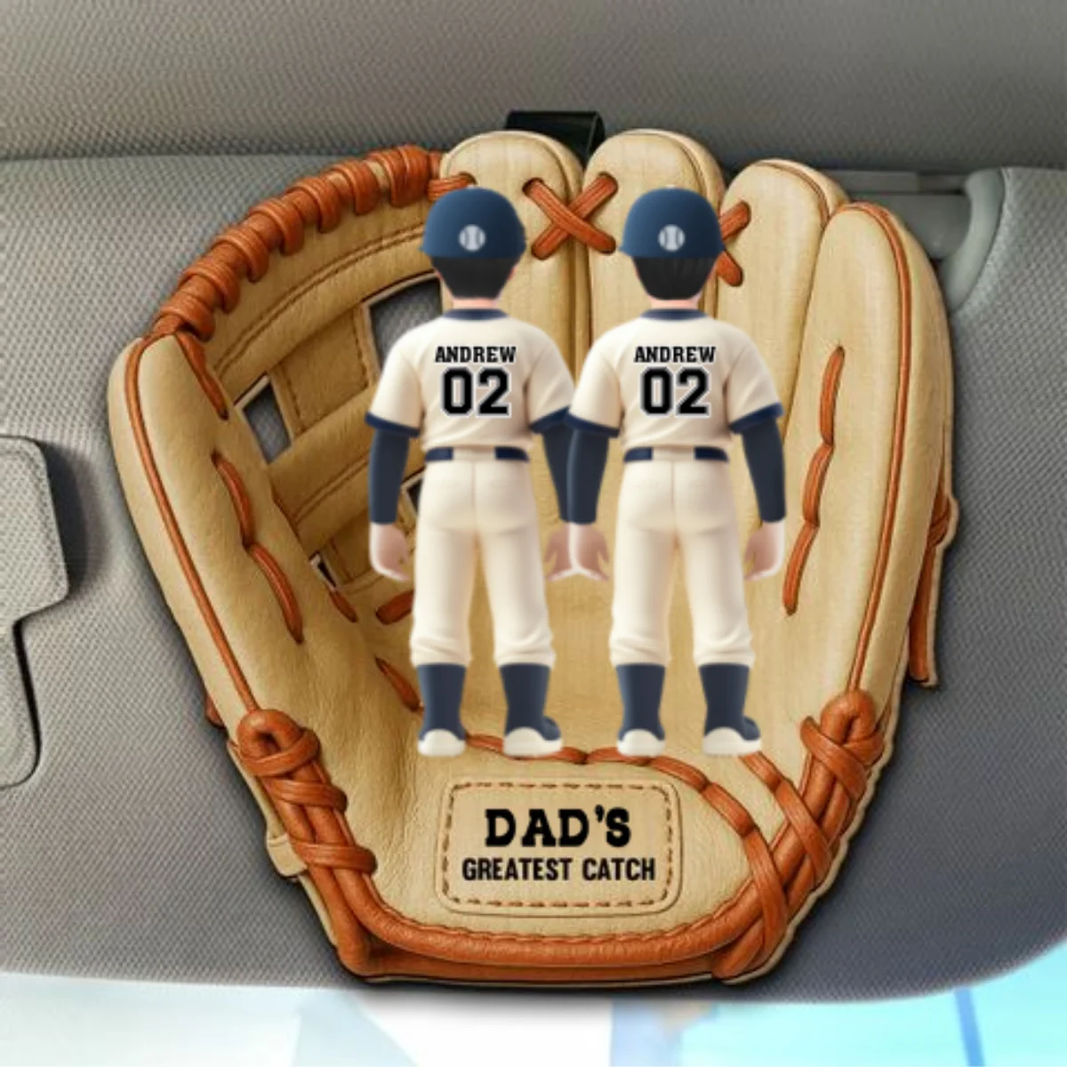 Greatest Catch - Personalized Custom Car Visor Clip - Image 4