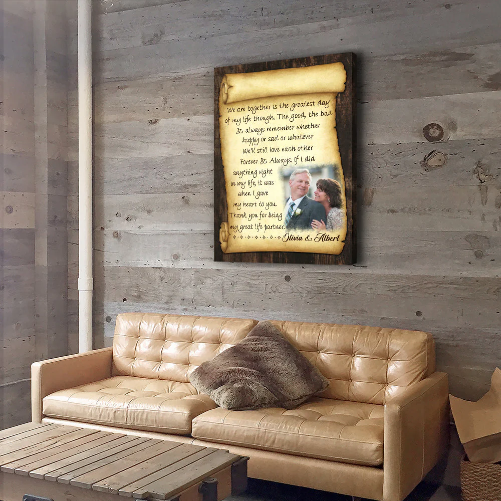 Greatest Day Of My Life - Personalized Custom Photo Canvas - Image 7