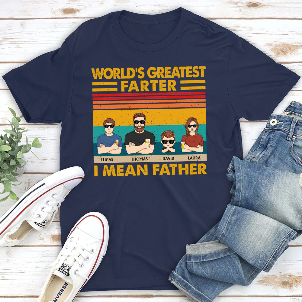 Greatest Of World Farter - Personalized Custom Shirt - Image 2