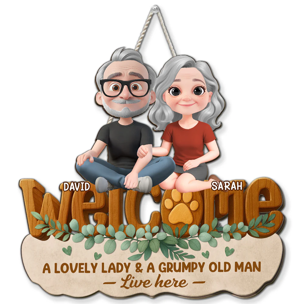 Greetings To Our Home - Personalized Custom 3D Effect Wood Sign