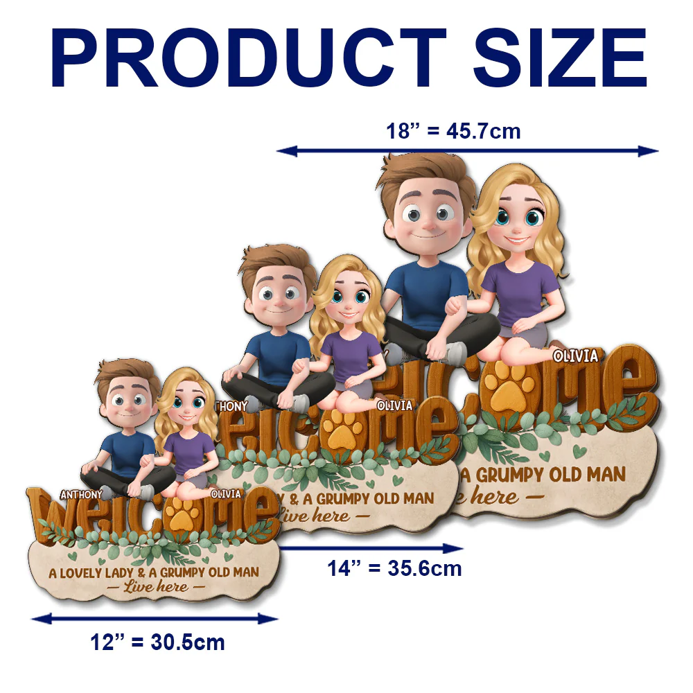Greetings To Our Home - Personalized Custom 3D Effect Wood Sign - Image 6