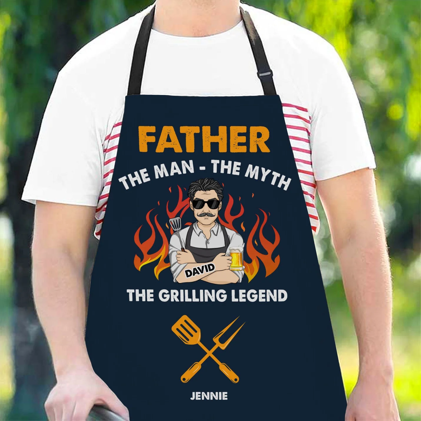 Grilling Legend - Personalized Custom Apron - Image 2