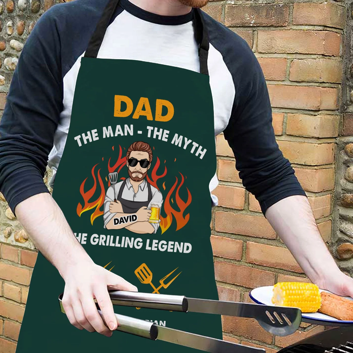 Grilling Legend - Personalized Custom Apron - Image 3