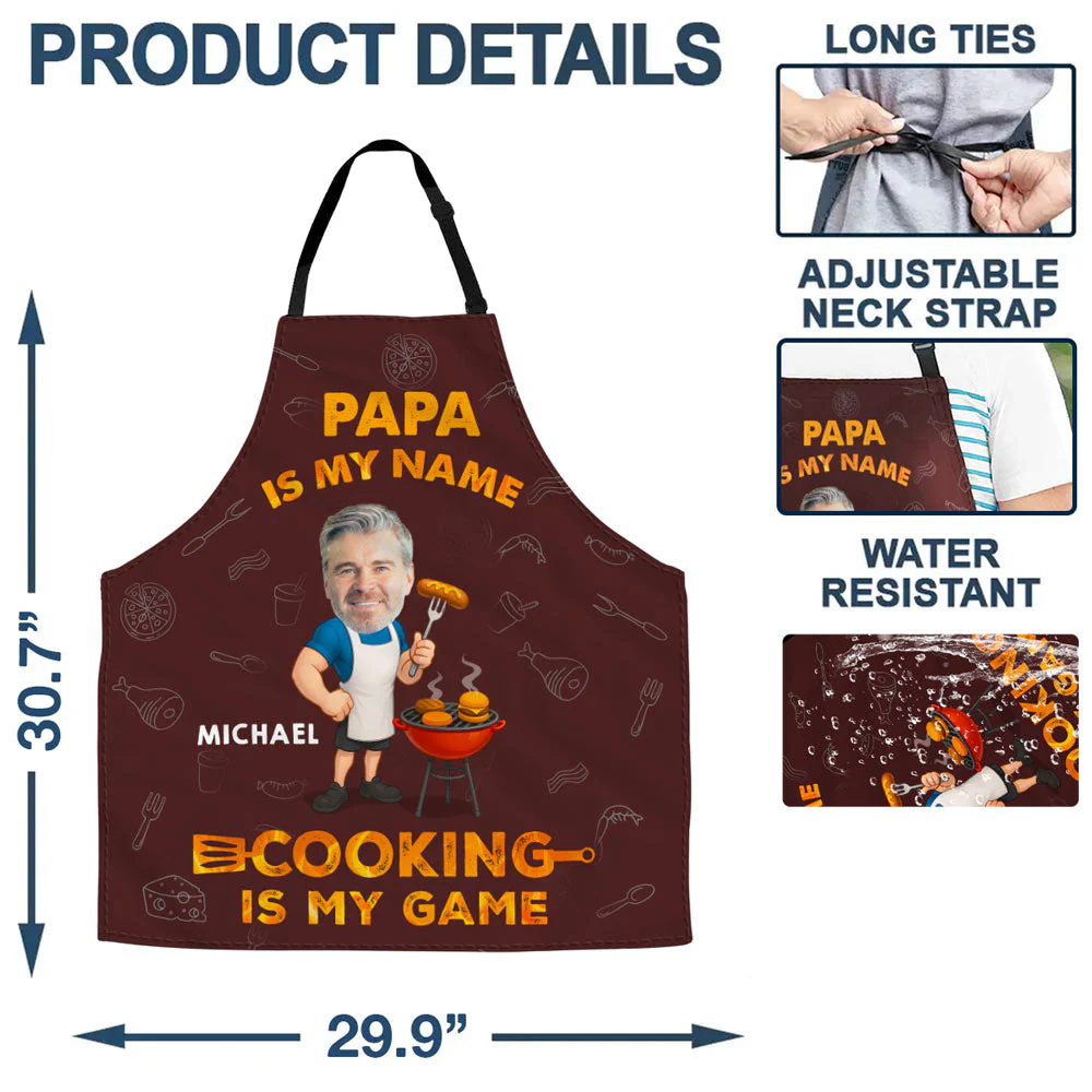 Grillliant Dad - Personalized Custom Apron - Image 6