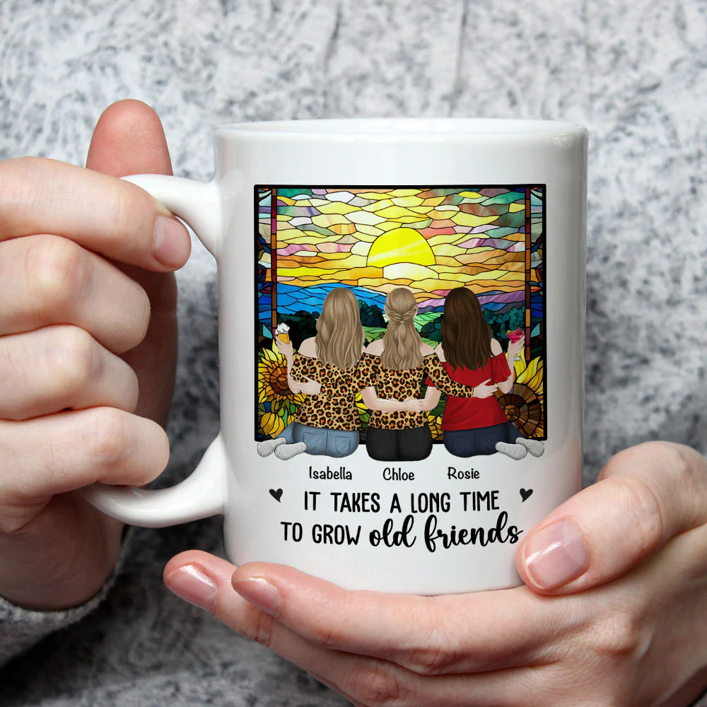 Grow An Old Friend - Personalized Custom Coffee Mug - Image 2