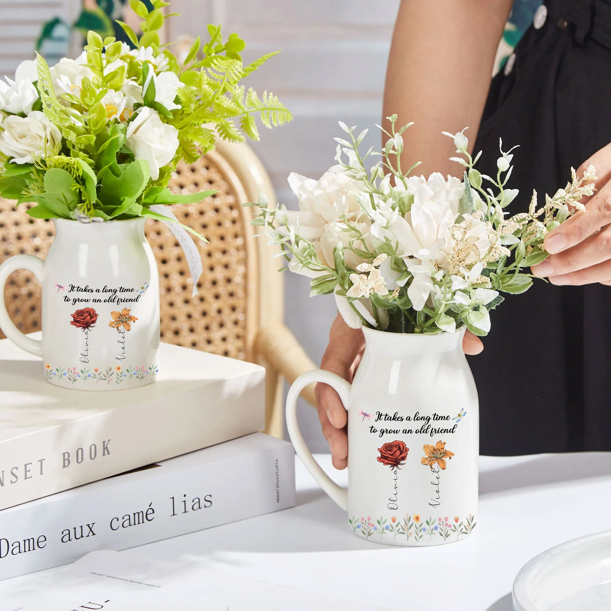 Grow An Old Friend - Personalized Custom Flower Vase - Image 4