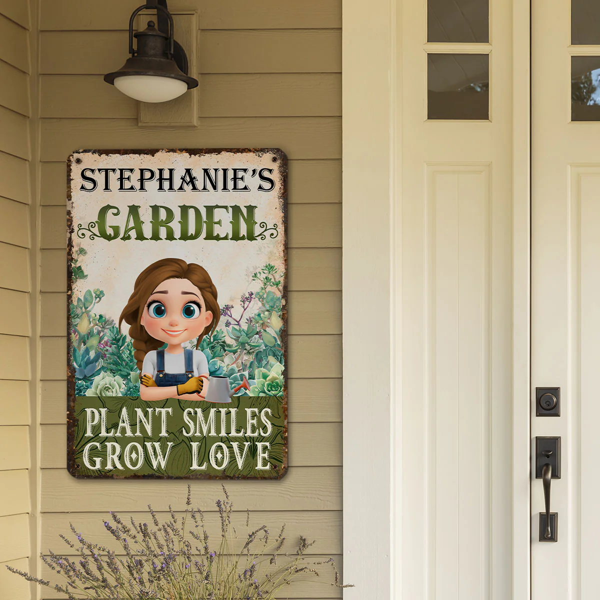 Grow Love - Personalized Custom Metal Sign - Image 3