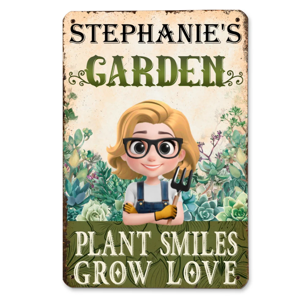 Grow Love - Personalized Custom Metal Sign - Image 6