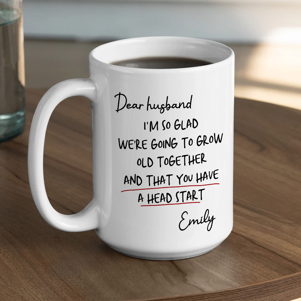 Grow Old Together - Personalized Custom Coffee Mug - Image 5