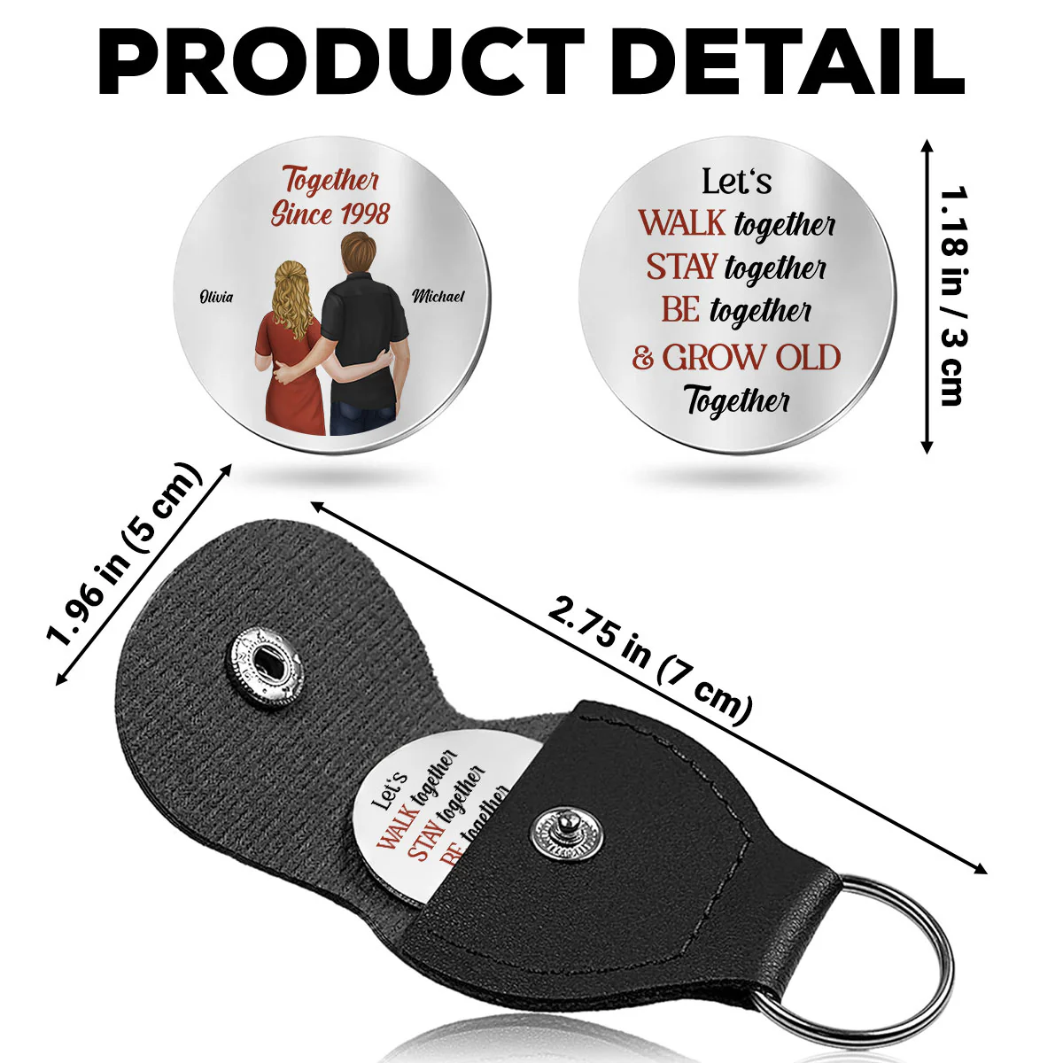 Grow Old Together - Personalized Custom Pocket Hug - Image 5