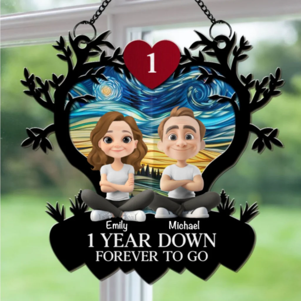 Grow Old Together - Personalized Custom Suncatcher - Image 5