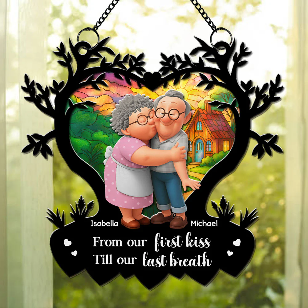 Grow Old With You - Personalized Custom Suncatcher - Image 3