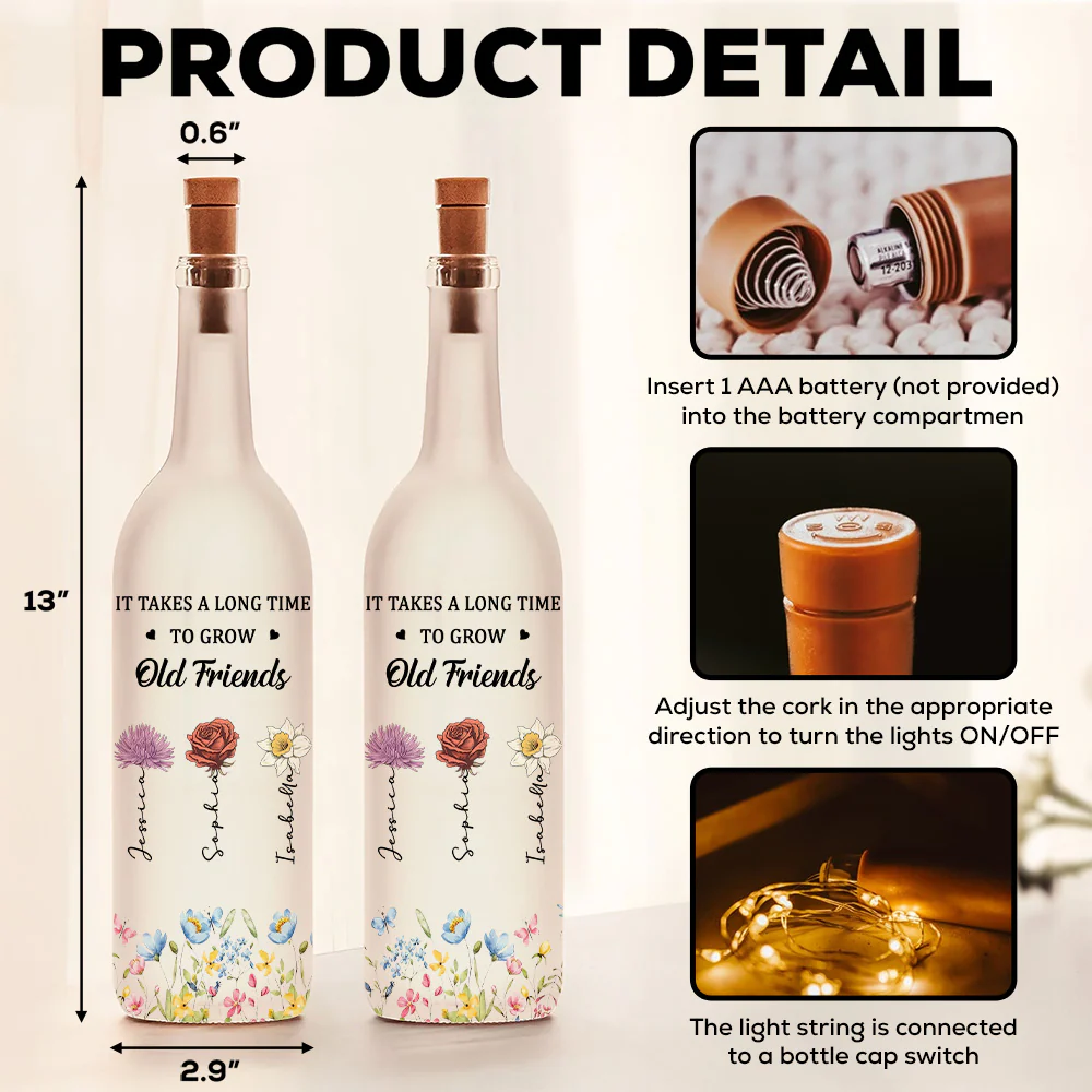 Growing An Old Friend - Personalized Custom Bottle Lamp - Image 6