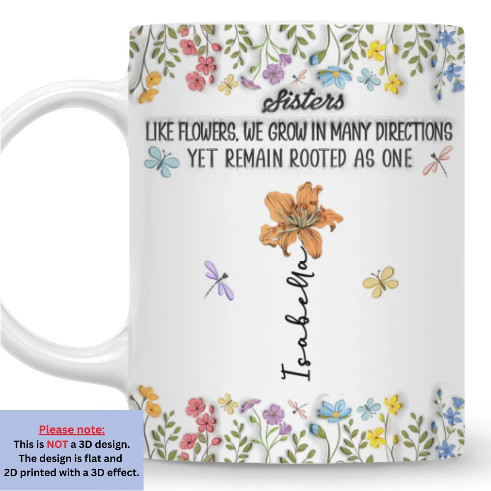 Growing Apart Yet Always Connected - Personalized Custom 3D Inflated Effect Coffee Mug - Image 8